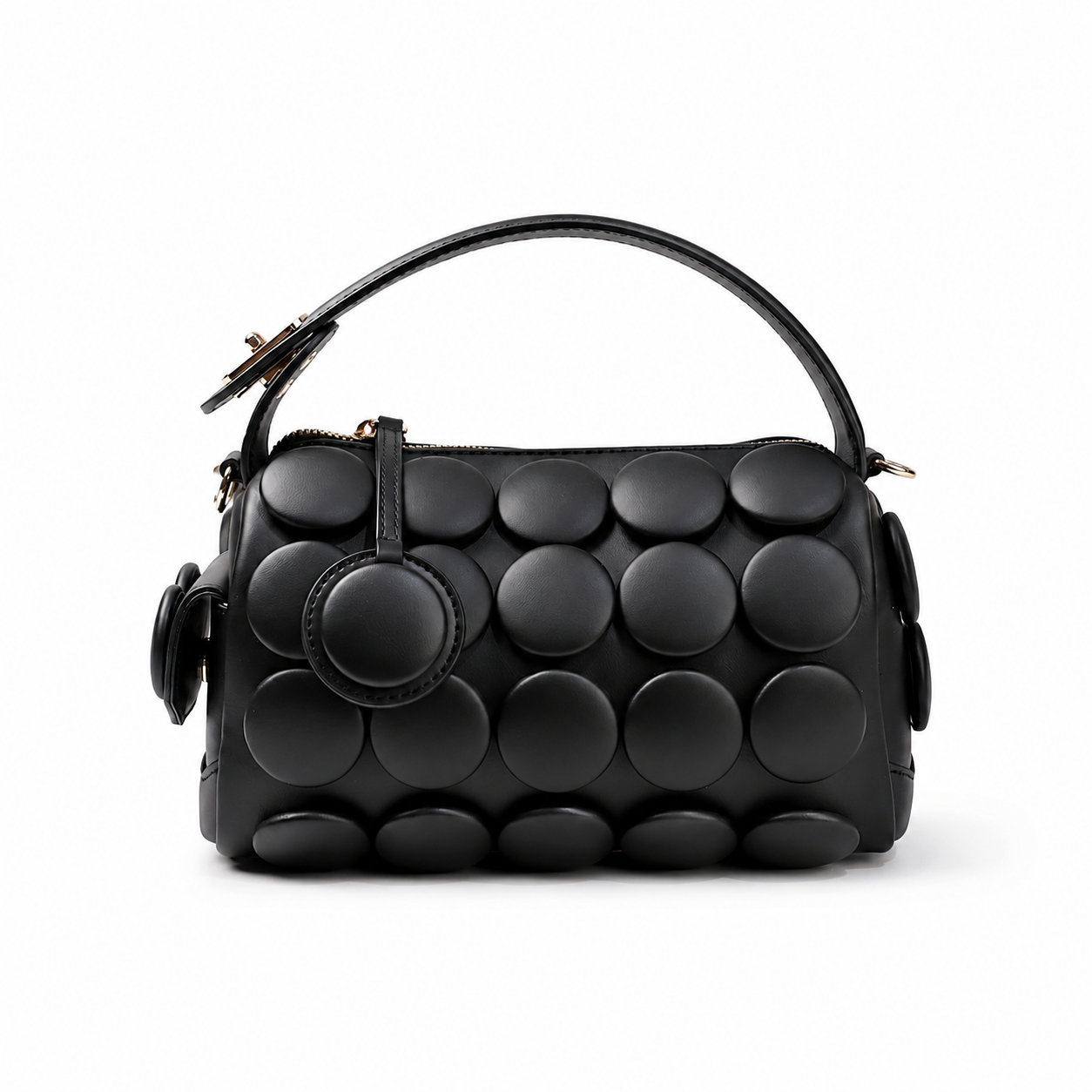 Nora Embossed Dot Top-Handle Bag