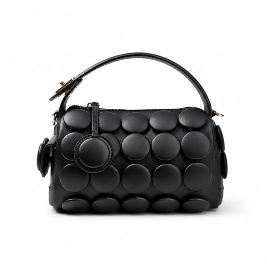 Nora Embossed Dot Top-Handle Bag