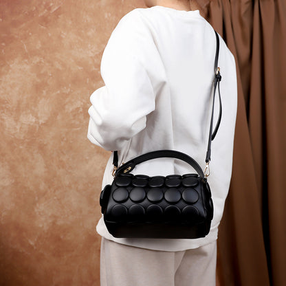 Nora Embossed Dot Top-Handle Bag