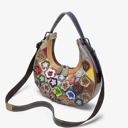 Luna Floral Patchwork Hobo Bag