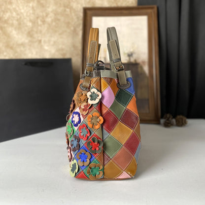 Mara Floral Patchwork Satchel Bag