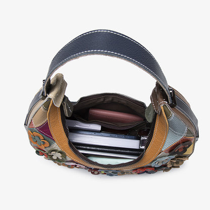 Luna Floral Patchwork Hobo Bag