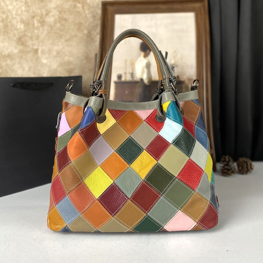 Mara Floral Patchwork Satchel Bag