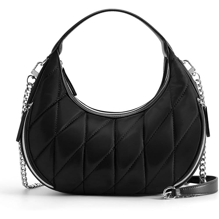 Sera Quilted Crescent Shoulder Bag