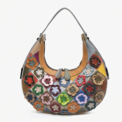 Luna Floral Patchwork Hobo Bag